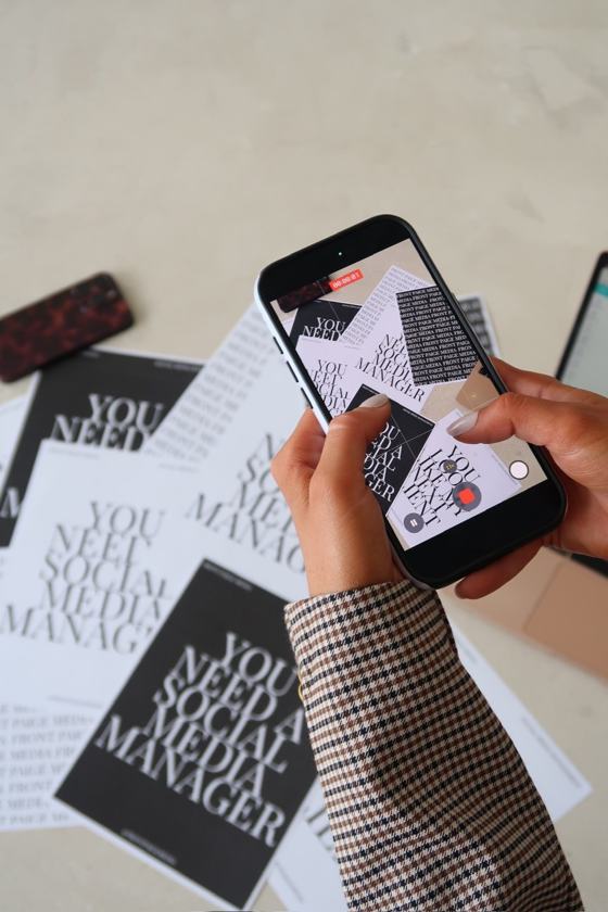 Behind the scenes: shooting a flat-lay on a phone