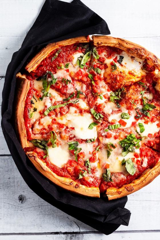 Pizza content shot