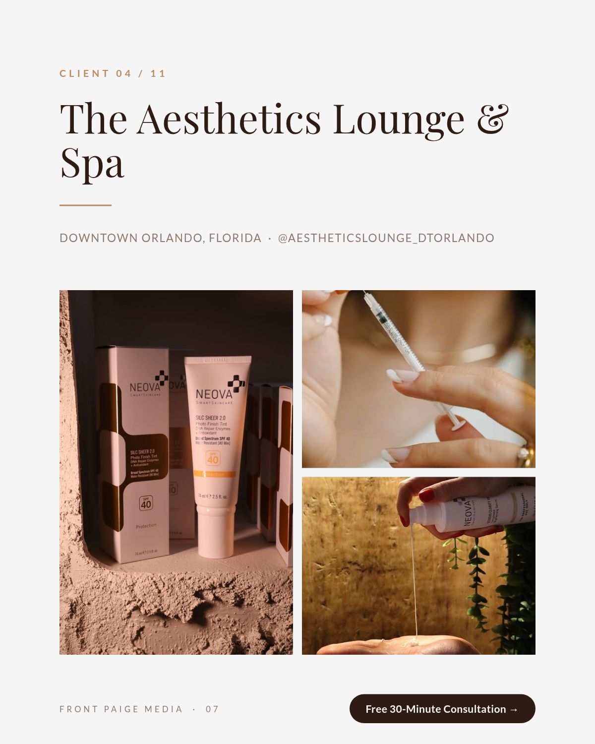 Front Paige Media portfolio, Page 7 left